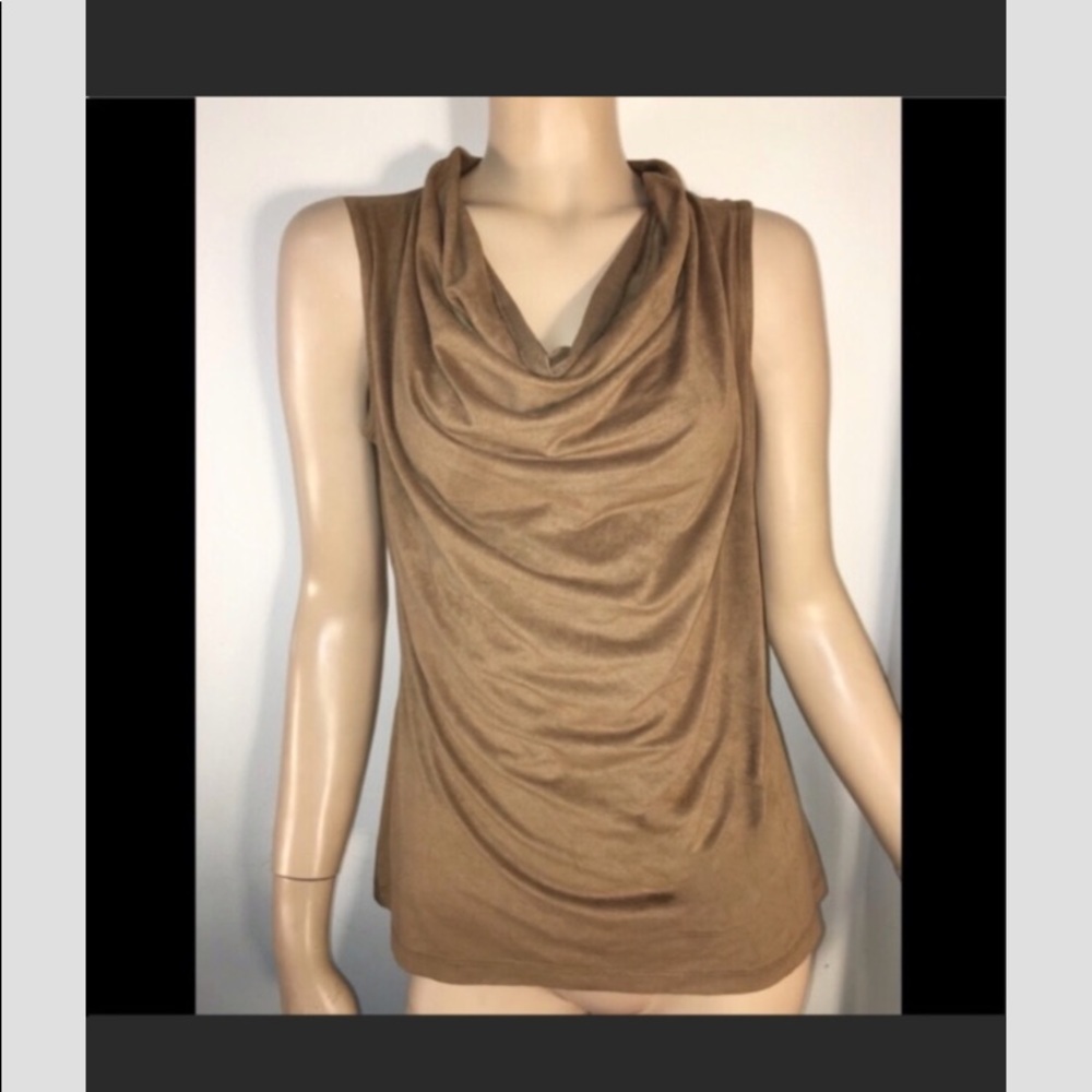 Worthington cowl neck blouse brown medium - Picture 7 of 7